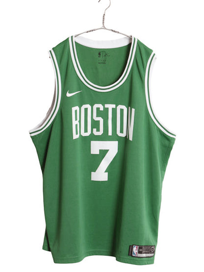 セルティックス メッシュ タンクトップ メンズ XXXL NBA オフィシャル ナイキ スウッシュ ユニフォーム バスケ ゲームシャツ 大きいサイズ