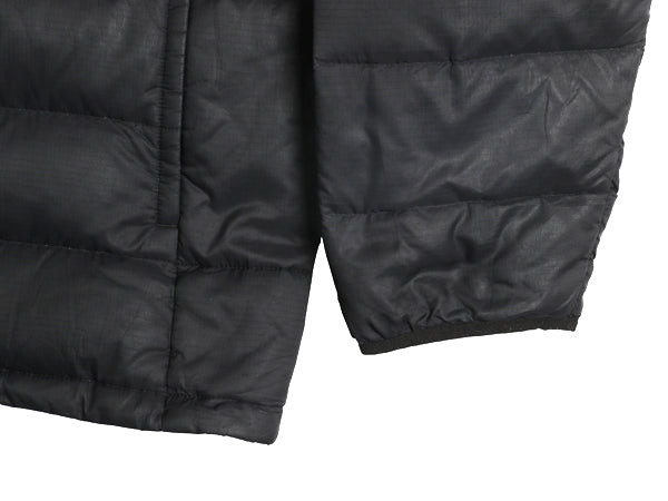 ノースフェイス ナイロン ダウン ジャケット メンズ XXL / アウトドア ブルゾン フルジップ キルティング 550フィル 大きいサイズ ブラック