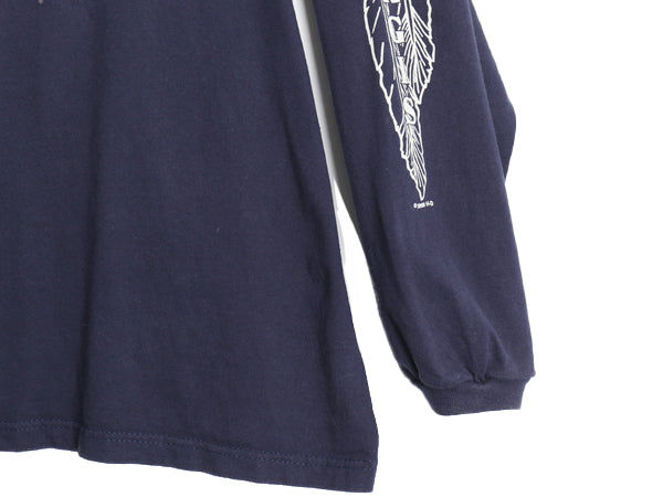 00s USA製 ハーレー ダビットソン 4面 プリント 長袖 Tシャツ メンズ XXL オールド ネイティブ スカル イラスト バイク ロンT 大きいサイズ