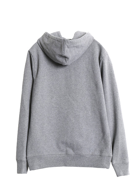 パタゴニア プリント スウェット フード パーカー メンズ S 18年製 トレーナー プルオーバー ストレッチ 裏起毛 フィッツロイ ベア グレー