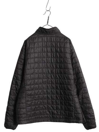 パタゴニア ナノ パフ ジャケット メンズ XL 18年製 中綿 キルティング ナイロン フルジップ パッカブル 大きいサイス ブラック アウトドア