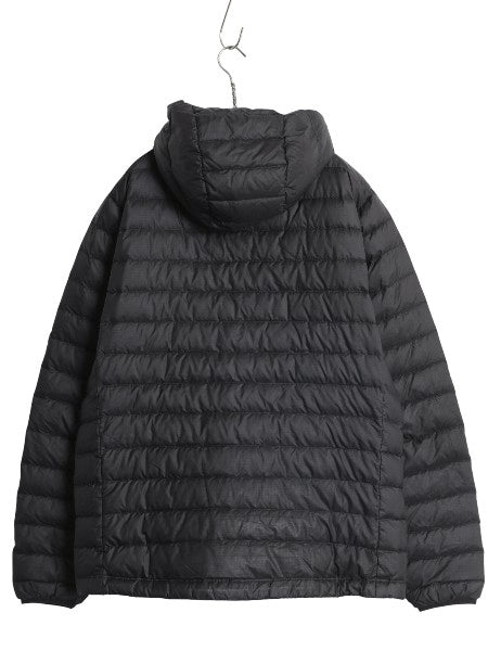 パタゴニア ダウン セーター フーディ メンズ L 古着 17年製 800フィル ナイロン パーカー ジャケット ブルゾン ジャンパー パッカブル 黒 