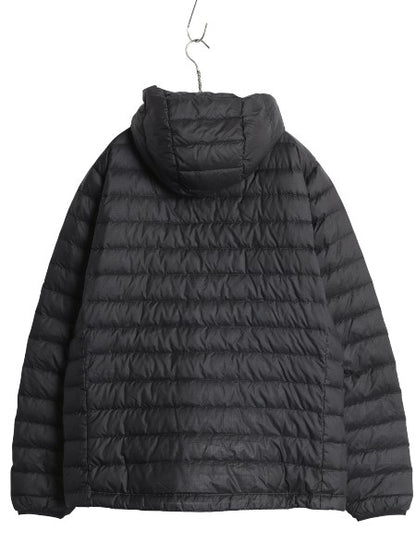 パタゴニア ダウン セーター フーディ メンズ L 古着 17年製 800フィル ナイロン パーカー ジャケット ブルゾン ジャンパー パッカブル 黒 