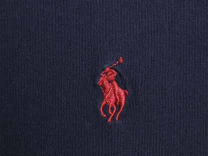 00s ポロ ラルフローレン 長袖 Tシャツ メンズ M / オールド ロンT ロングスリーブ コットン ワンポイント カットソー シングルステッチ 紺