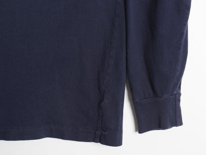 00s ポロ ラルフローレン 長袖 Tシャツ メンズ M / オールド ロンT ロングスリーブ コットン ワンポイント カットソー シングルステッチ 紺