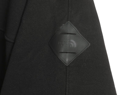 ノースフェイス 裏ボア フリース フルジップ スウェット フード パーカー メンズ L アウトドア パイル ジャケット ブルゾン ハイネック 黒