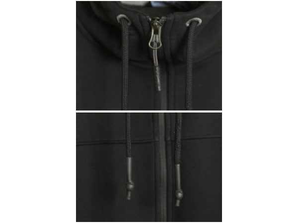 ノースフェイス 裏ボア フリース フルジップ スウェット フード パーカー メンズ L アウトドア パイル ジャケット ブルゾン ハイネック 黒