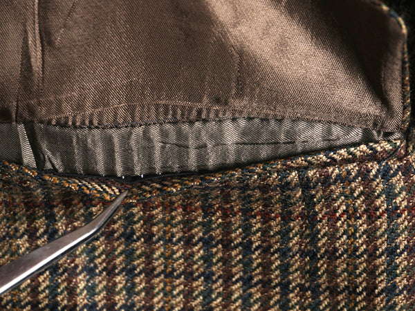 デッドストック 90s チャップス ラルフローレン テーラード ジャケット メンズ L 程/ オールド ポロ ブレザー ウール チェック トラッド 茶