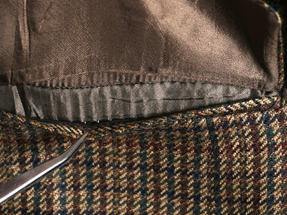 デッドストック 90s チャップス ラルフローレン テーラード ジャケット メンズ L 程/ オールド ポロ ブレザー ウール チェック トラッド 茶