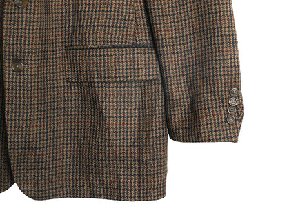 デッドストック 90s チャップス ラルフローレン テーラード ジャケット メンズ L 程/ オールド ポロ ブレザー ウール チェック トラッド 茶