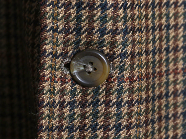 デッドストック 90s チャップス ラルフローレン テーラード ジャケット メンズ L 程/ オールド ポロ ブレザー ウール チェック トラッド 茶