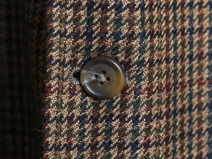 デッドストック 90s チャップス ラルフローレン テーラード ジャケット メンズ L 程/ オールド ポロ ブレザー ウール チェック トラッド 茶