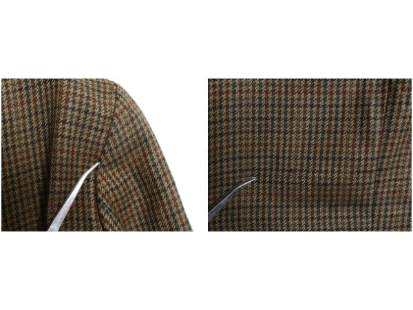 デッドストック 90s チャップス ラルフローレン テーラード ジャケット メンズ L 程/ オールド ポロ ブレザー ウール チェック トラッド 茶