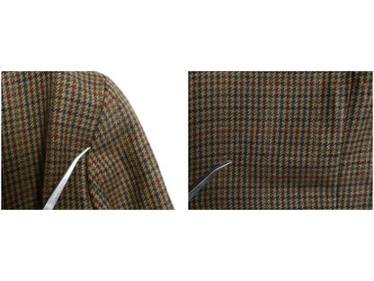 デッドストック 90s チャップス ラルフローレン テーラード ジャケット メンズ L 程/ オールド ポロ ブレザー ウール チェック トラッド 茶