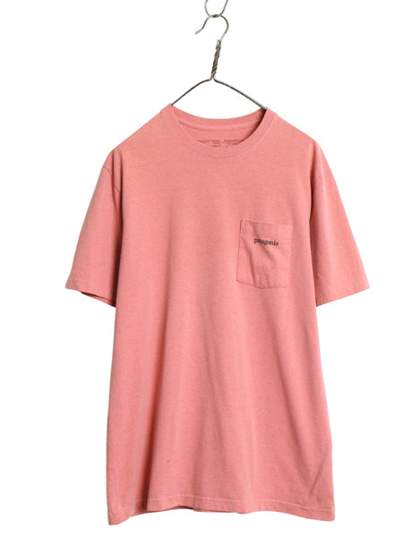 パタゴニア ポケット付き 両面 プリント 半袖 Tシャツ メンズ M 19年製 アウトドア ポケT バックプリント カットソー グラフィック アート