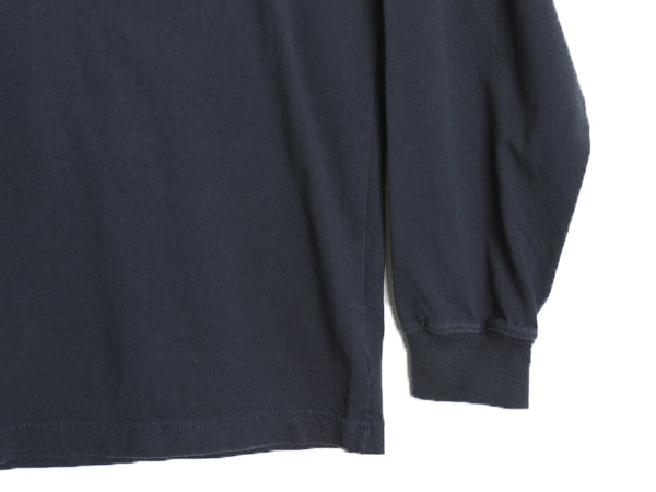 US企画 カーハート ヘンリーネック ポケット付き 長袖 Tシャツ メンズ XL ロンT ポケT ワンポイント ヘビーウェイト 大きいサイズ ネイビー