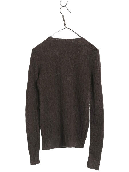 ブラックレーベル ラルフローレン ケーブル ニット セーター レディース S ポロ 100% カシミヤ ポニー無し 無地 シンプル きれいめ スリム