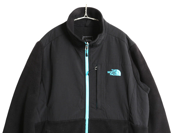 ノースフェイス デナリ ジャケット レディース L 古着 アウトドア フリース ナイロン フルジップ ジャンパー ブルゾン ハイネック ブラック