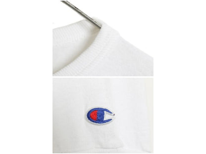 80s USA製 チャンピオン プリント 長袖 Tシャツ メンズ XL ヴィンテージ ロンT カットソー ヘビーウェイト 大きいサイズ 袖プリント 青タグ