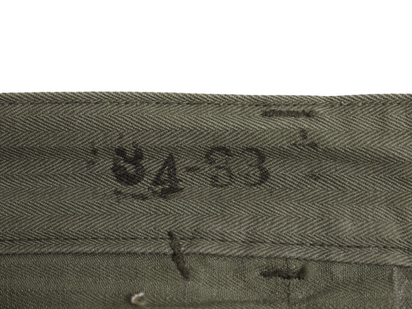 40s ★ 米軍実物 USMC P-47 ヘリンボーン ユーティリティ パンツ 34 32 ヴィンテージ マリンコープ 軍物 P-41 P47 ミリタリー ボトムス HBT