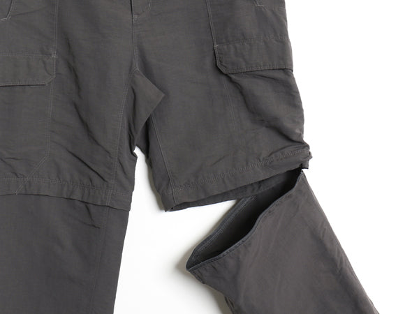 US企画 ノースフェイス 2WAY ナイロン カーゴ コンバーチブル パンツ メンズ L 古着 アウトドア ショートパンツ ロングパンツ ワンポイント