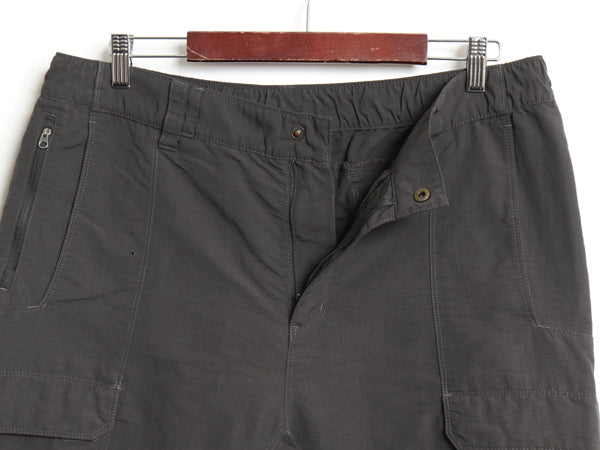 US企画 ノースフェイス 2WAY ナイロン カーゴ コンバーチブル パンツ メンズ L 古着 アウトドア ショートパンツ ロングパンツ ワンポイント
