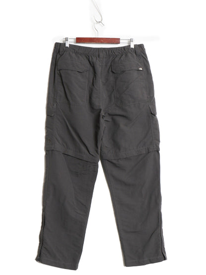 US企画 ノースフェイス 2WAY ナイロン カーゴ コンバーチブル パンツ メンズ L 古着 アウトドア ショートパンツ ロングパンツ ワンポイント
