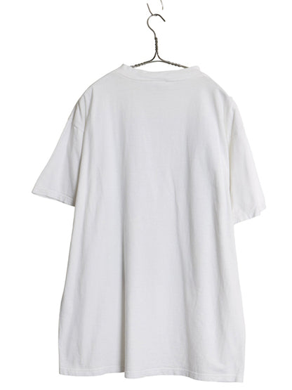 90s 00s イルカ アート イラスト プリント 半袖 Tシャツ メンズ レディース XL 古着 オールド フィッシュ ヘビーウェイト 大きいサイズ 白