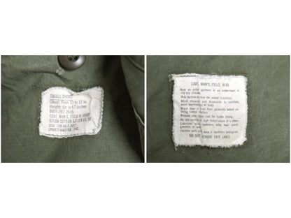 60s 米軍実物 US ARMY M-65 フィールド ジャケット SMALL SHORT / 68年製 ヴィンテージ ミリタリー ジャンパー ブルゾン 軍物 2nd アルミ