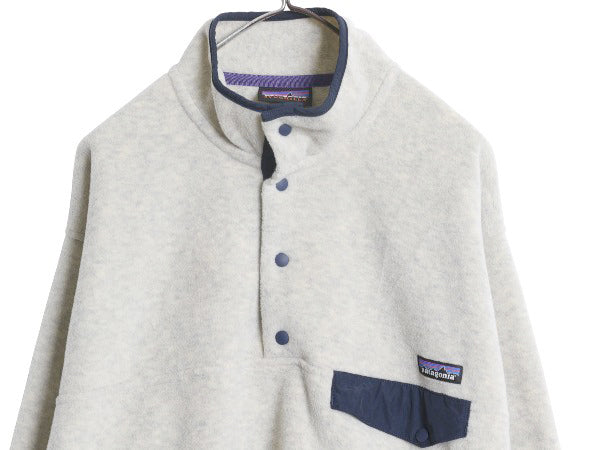 パタゴニア シンチラ スナップT メンズ L / 古着 15年製 プルオーバー フリース ジャケット ブルゾン ジャンパー アウトドア ハイネック 