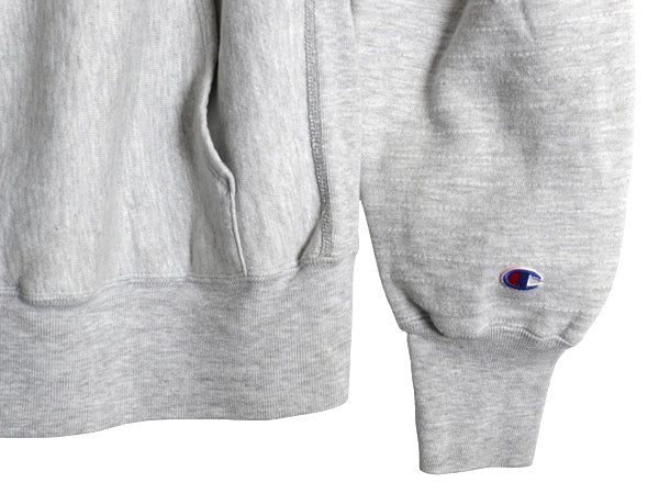 80s USA製 ★ チャンピオン リバースウィーブ スウェット フード パーカー メンズ M / ヴィンテージ トレーナー 目無し 無地 霜降り グレー