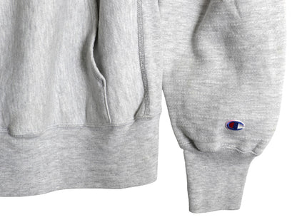 80s USA製 ★ チャンピオン リバースウィーブ スウェット フード パーカー メンズ M / ヴィンテージ トレーナー 目無し 無地 霜降り グレー