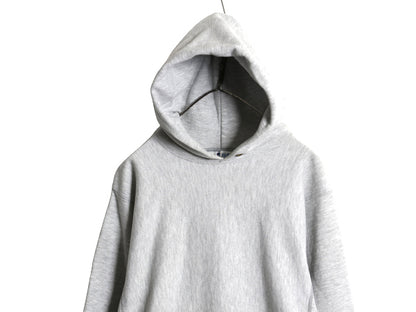 80s USA製 ★ チャンピオン リバースウィーブ スウェット フード パーカー メンズ M / ヴィンテージ トレーナー 目無し 無地 霜降り グレー