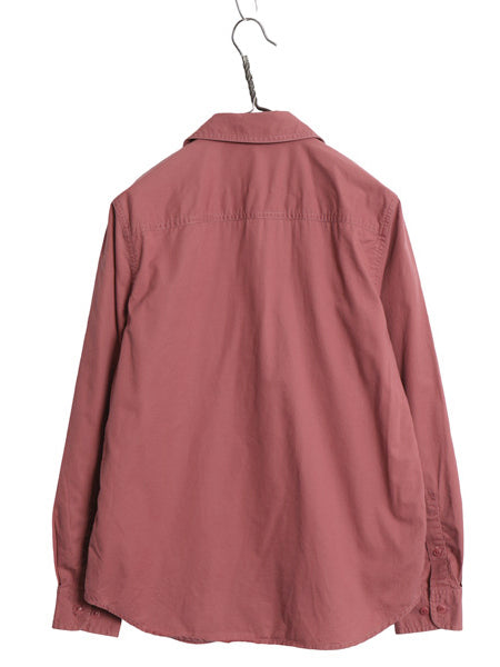 90s ローレン ラルフローレン 長袖 フィッシング シャツ レディース M オールド 長袖シャツ ジャケット コットン サファリ アウトドア 無地