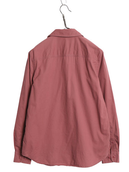90s ローレン ラルフローレン 長袖 フィッシング シャツ レディース M オールド 長袖シャツ ジャケット コットン サファリ アウトドア 無地