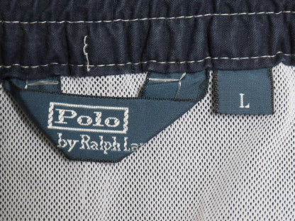 00s ポロ ラルフローレン ショートパンツ メンズ L / オールド コットン ナイロン スイム ショーツ 短パン 海パン 水陸両用 インナー付き 