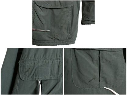 90s USA製 エディ―バウアー ナイロン マウンテンパーカー ジャケット メンズ XL オールド 黒タグ フリース ライナー マンパ  大きいサイズ