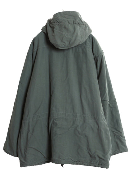 90s USA製 エディ―バウアー ナイロン マウンテンパーカー ジャケット メンズ XL オールド 黒タグ フリース ライナー マンパ  大きいサイズ