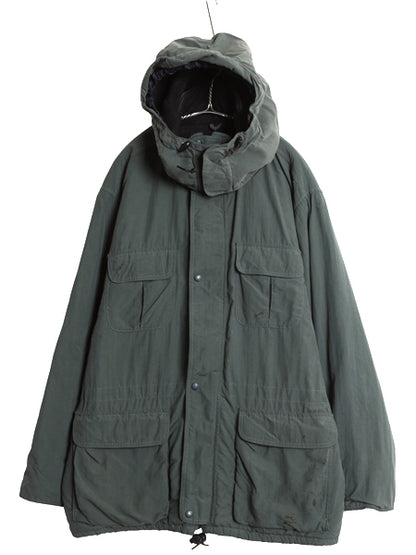 90s USA製 エディ―バウアー ナイロン マウンテンパーカー ジャケット メンズ XL オールド 黒タグ フリース ライナー マンパ  大きいサイズ