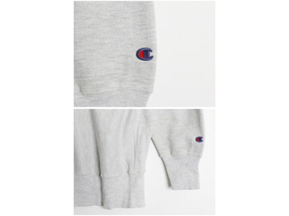 90s チャンピオン カレッジ プリント スウェット メンズ XL / オールド リバースウィーブ トレーナー 裏起毛 目付き 大きいサイズ グレー