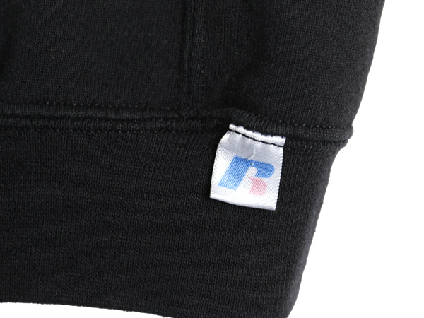 00s ラッセル 無地 スウェット フード パーカー メンズ レディース XXL オールド プルオーバー 前V トレーナー ブランク 大きいサイズ 黒