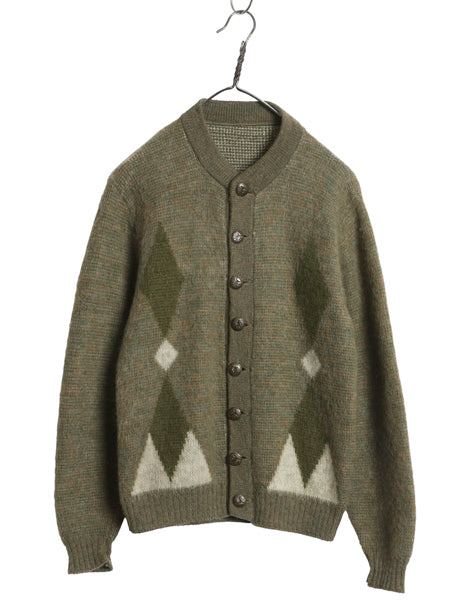 60s 70s ☆ TruVal モヘア ニット カーディガン メンズ S ⁄ 古着 60s 70s ☆ TruVal モヘア ニット カーディガン メンズ S ⁄ 古着