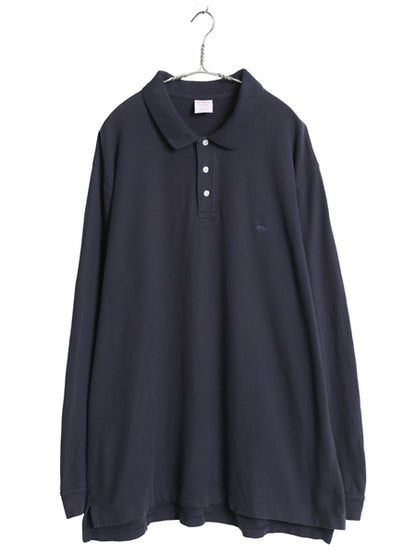 ブルックスブラザーズ 鹿の子 長袖 ポロシャツ メンズ XXL 長袖シャツ ワンポイント カットソー コットン ゆったり シンプル 大きいサイズ