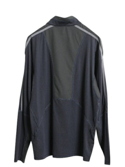 US企画 ノースフェイス FLASHDRY ハーフジップ 長袖 Tシャツ メンズ M ロンT ハイネック ストレッチ インナー ベースレイヤー マルチカラー