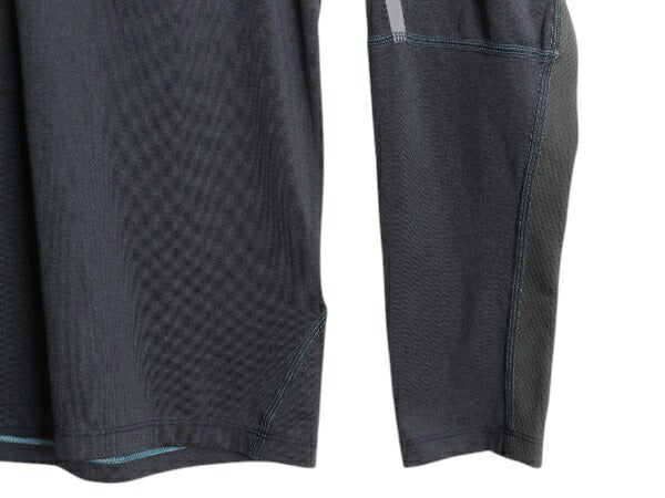 US企画 ノースフェイス FLASHDRY ハーフジップ 長袖 Tシャツ メンズ M ロンT ハイネック ストレッチ インナー ベースレイヤー マルチカラー