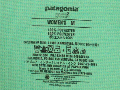 パタゴニア キャプリーン 2 長袖 Tシャツ レディース M / 古着 13年製 ハーフジップ プルオーバー ロンT ストレッチ ハイネック カットソー