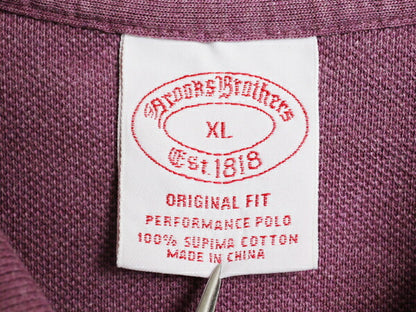 ブルックスブラザーズ 鹿の子 長袖 ポロシャツ メンズ XL 古着 長袖シャツ スーピマ コットン 大きいサイズ ワンポイント ボックス タイプ