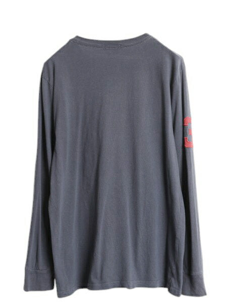 ビッグポニー ポロ ラルフローレン 長袖 Tシャツ ボーイズ XL メンズ M 程 ロンT クルーネック ナンバリング ステンシル 星条旗 カットソー