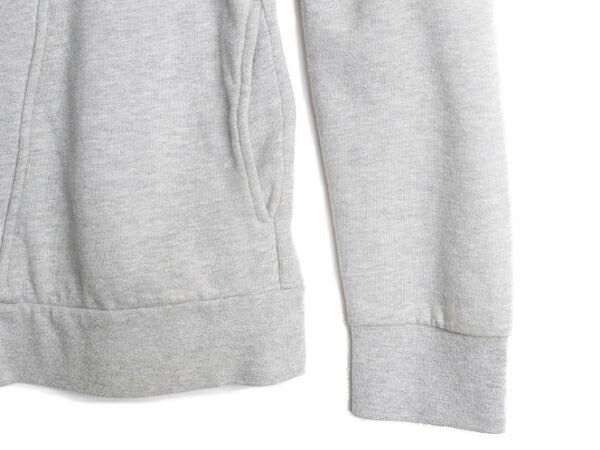 US企画 ノースフェイス フルジップ スウェット フード パーカー レディース L / 古着 The North Face アウトドア ライダース タイプ 灰