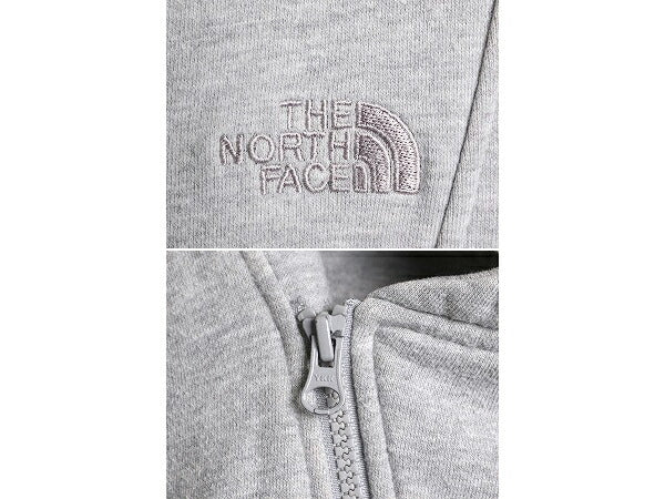 US企画 ノースフェイス フルジップ スウェット フード パーカー レディース L / 古着 The North Face アウトドア ライダース タイプ 灰
